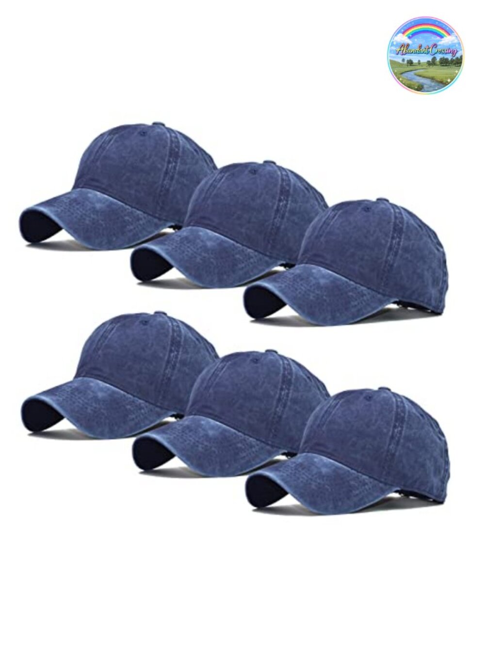 Ultrafun Unisex Vintage Washed Cotton Distressed Plain Blank Baseball Hat